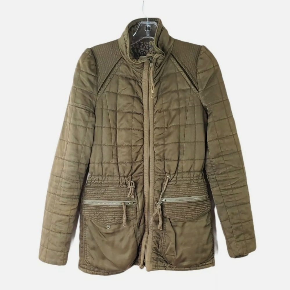 ARITZIA WILFRED Marquis quilted cinch waist jacket